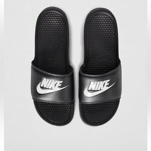 Nike Men's Benassi Just Do It Athletic Sandal Slide, Black, 11